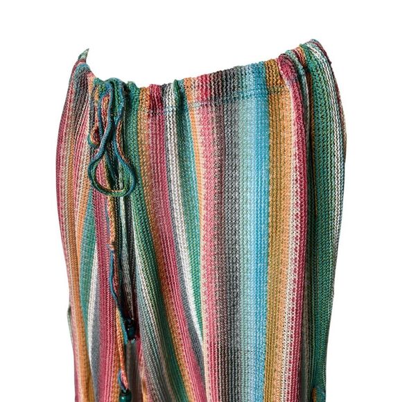 BECA Multicolor Striped Knit Wide-Leg Pants Size 14/16 - Picture 7 of 9